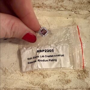 Silver Amethyst Kids Ring